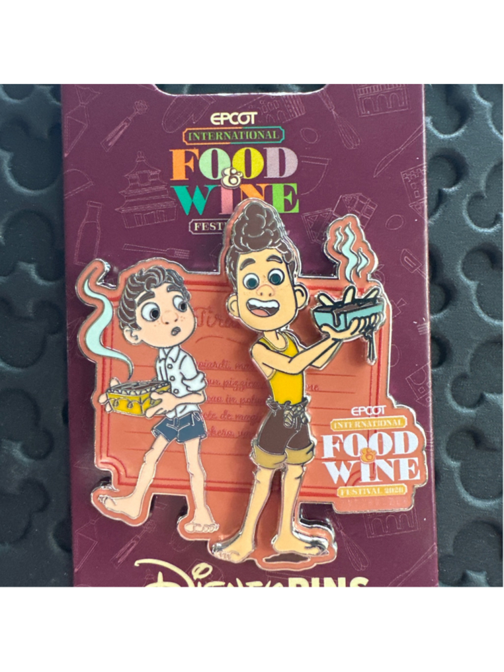 2026 Disney Parks Epcot Food & Wine Pixar Luca & Alberto Pin LR AP Passholder